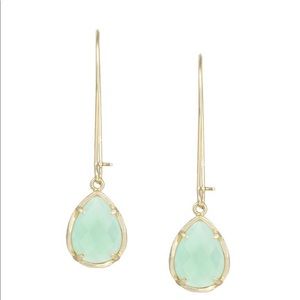 Kendra Scott Dee earrings Chalcedony Green